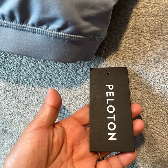 Lululemon Peloton Energy Bra *Medium Support, B–D Cups Concrete Blue Size 6‎ New - Picture 8 of 8